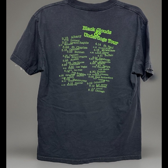 Fall Out Boy 2006 black Clouds t shirt M - Picture 3 of 9